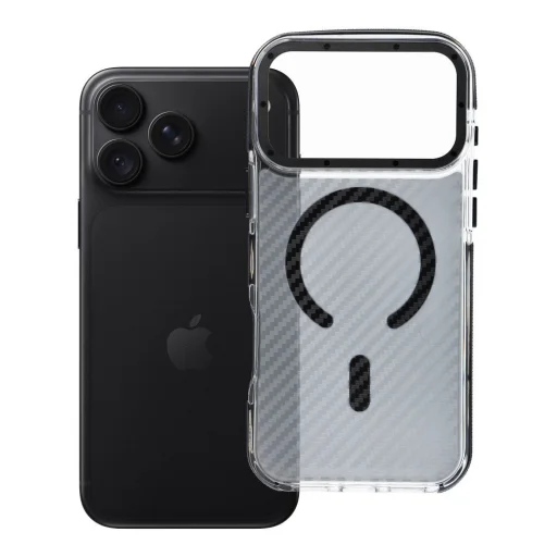  Apple iPhone 17 Pro Max / 18 Pro Max fekete Fiber tok, MagSafe-kompatibilis - 7