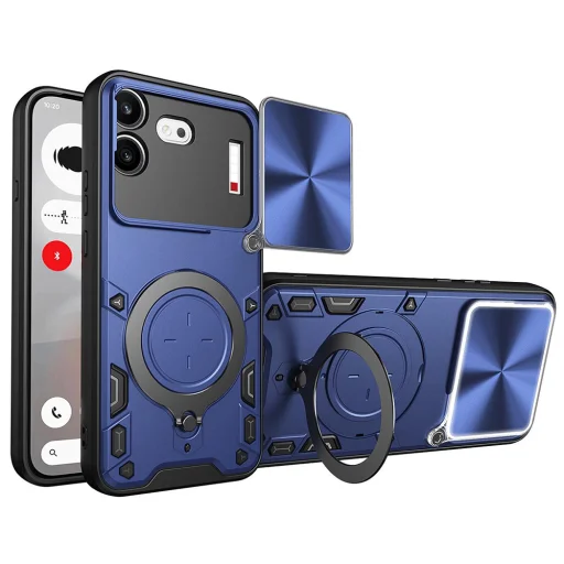  Nothing Phone (4b) kék Techsuit CamGuard Pro telefontok üvegfóliával - 1