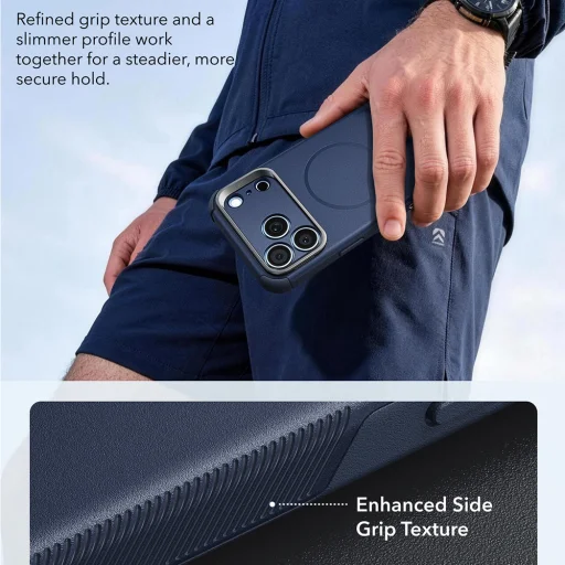 iPhone 18 Pro / iPhone 17 Pro modré puzdro ESR Cyber Armor so stojanom - 6