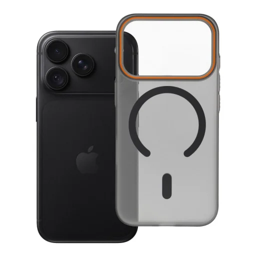  iPhone 17 Pro / 18 Pro fekete Go Orange MagSafe-kompatibilis tok - 7
