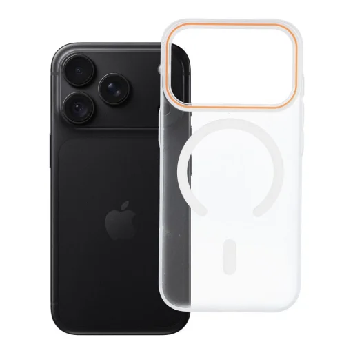  iPhone 17 Pro / 18 Pro Go Orange MagSafe-kompatibilis átlátszó tok - 7