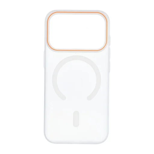 iPhone 17 Pro / 18 Pro Go Orange priehľadný kryt kompatibilný s MagSafe - 2