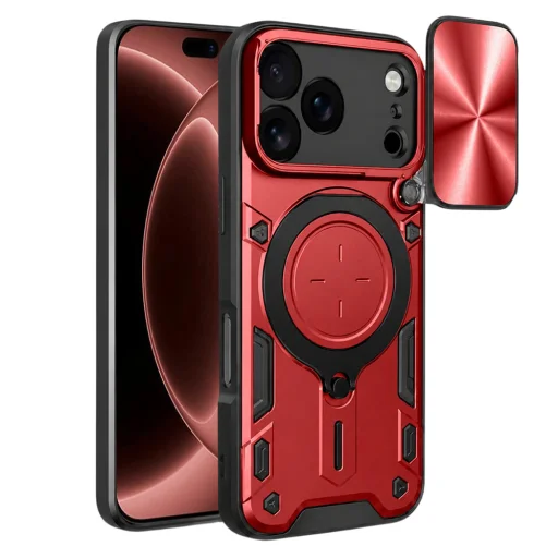  iPhone 18 Pro Max Piros Techsuit CamGuard Pro tok - 1