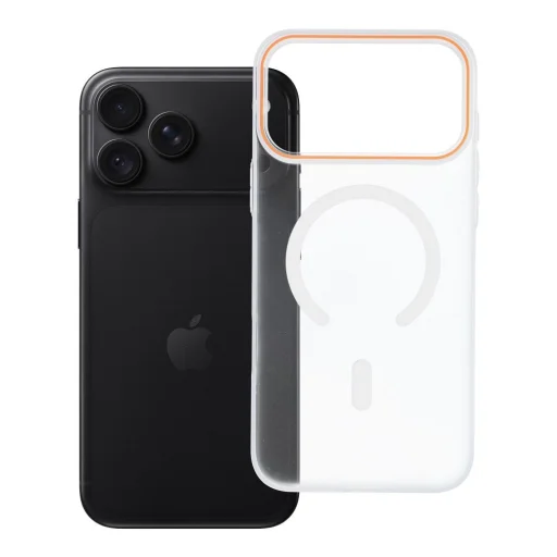 iPhone 17 Pro Max / 18 Pro Max Go Orange MagSafe kompatibilné priehľadné puzdro - 7