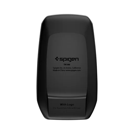 Spigen - puzdro na kľúč Toyota s karabínou TK100 (ACS11366) - s protišmykovým bočným vzorom, karbónovým efektom - čierne - 3
