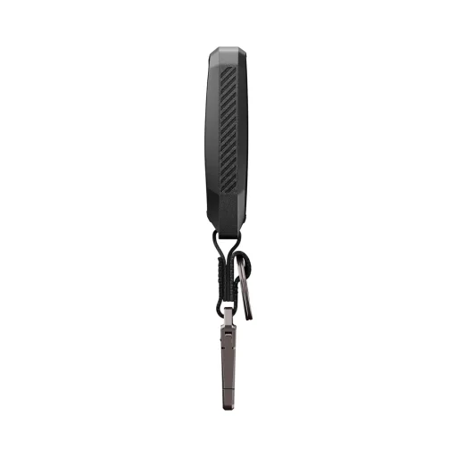 Spigen - puzdro na kľúč Toyota s karabínou TK100 (ACS11366) - s protišmykovým bočným vzorom, karbónovým efektom - čierne - 6