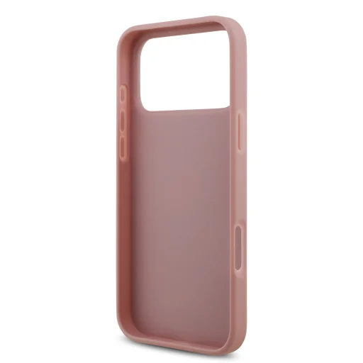 iPhone 18 Pro Max ružový Guess PU Fixed Glitter 4G Metal Logo kryt - 6