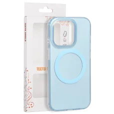 Modré puzdro Tecto Shield Mistiq Mag pre iPhone 15 Pro, 6,1 palca