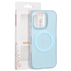 iPhone 16 Pro 6,3-palcové modré magnetické puzdro Tecto Shield Mistiq