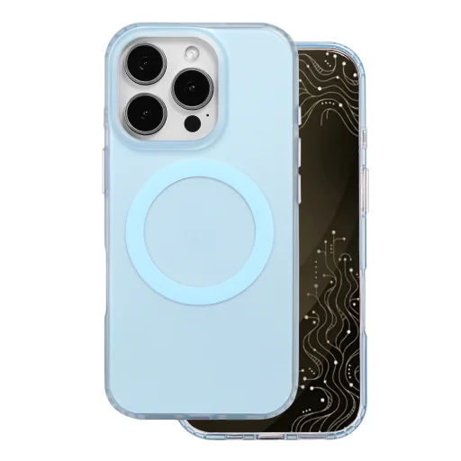 iPhone 16 Pro 6,3-palcové modré magnetické puzdro Tecto Shield Mistiq - 2