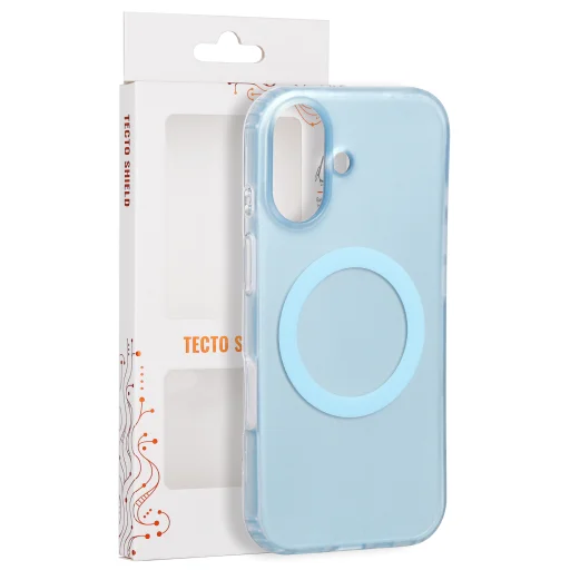iPhone 17 6,3-palcové modré puzdro Tecto Shield Mistiq Mag - 1