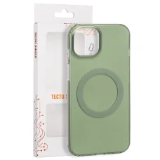 iPhone 13 / 14 6,1" olivovozelené magnetické puzdro Tecto Shield Mistiq