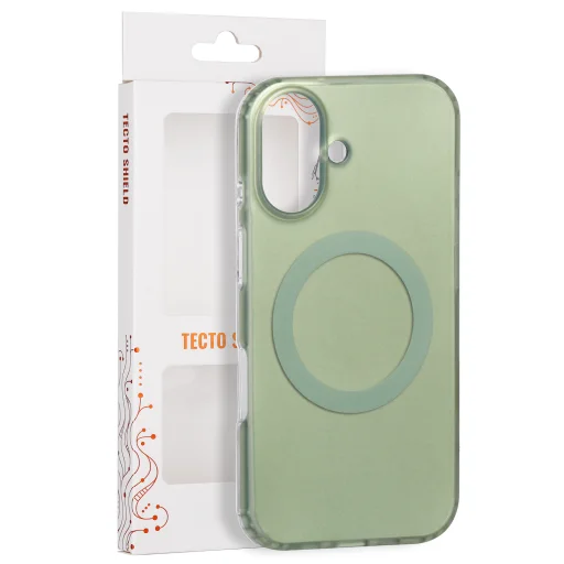 iPhone 16 6,1 palca olivovozelené puzdro Tecto Shield Mistiq Mag - 1