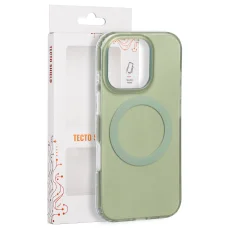 iPhone 16 Pro 6,3" olivovozelené puzdro Tecto Shield Mistiq Mag