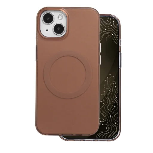 iPhone 13 / 14, 6,1 palca hnedé puzdro na telefón Tecto Shield Mistiq Mag - 2