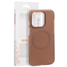 iPhone 14 Pro 6,1-palcové hnedé magnetické puzdro Tecto Shield Mistiq