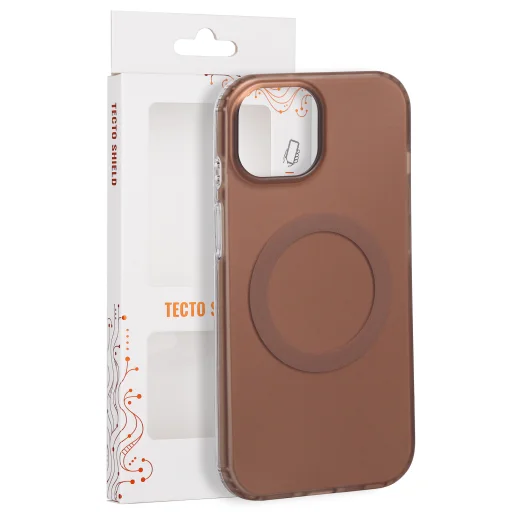 iPhone 15 6,1" hnedé puzdro Tecto Shield Mistiq Mag - 1
