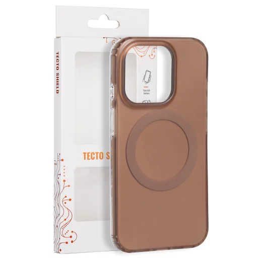 iPhone 15 Pro 6,1 palca hnedé puzdro Tecto Shield Mistiq Mag - 1
