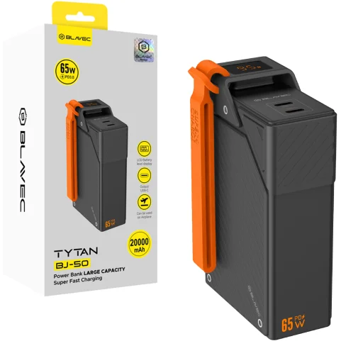 Blavec Powerbank 20000 mAh BJ-50 Tytan 65 W – 2x USB-C (PBBJ50A) čierna - 1