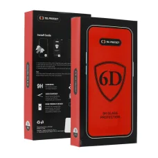 Samsung Galaxy S22/S23 čierne Tel Protect Full Glue 6D tvrdené sklo s odomykaním odtlačkom prsta – 10 ks