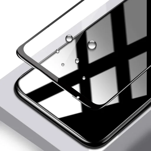  Samsung Galaxy S22/S23 fekete Tel Protect Full Glue 6D edzett üvegfólia ujjlenyomatos feloldással – 10 db - 6