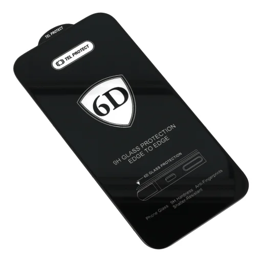 Samsung Galaxy S22/S23 čierne Tel Protect Full Glue 6D tvrdené sklo s odomykaním odtlačkom prsta – 10 ks - 4