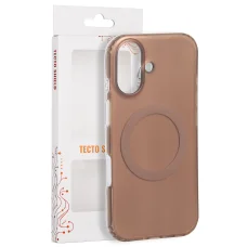 iPhone 17 6,3" hnedé magnetické puzdro Tecto Shield Mistiq