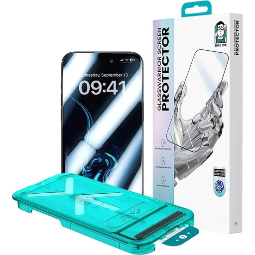 iPhone 18 Pro/17 Pro čierne Benks Glass Warrior tvrdené ochranné sklo - 15