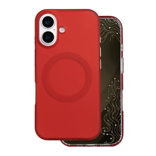 iPhone 16 6,1-palcové červené puzdro Tecto Shield Mistiq Mag - 2