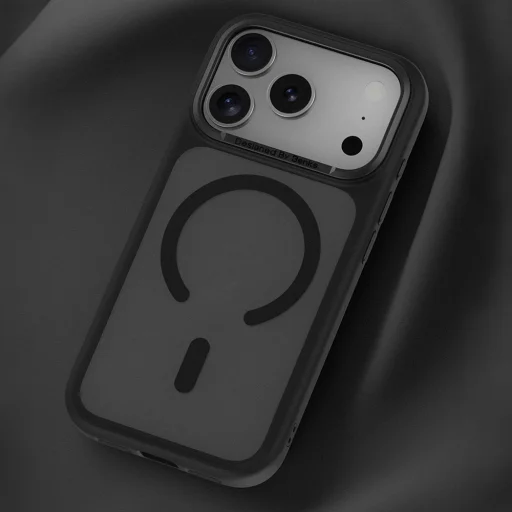 iPhone 18 Pro/17 Pro čierne puzdro Benks Magnetic Mist s kovovým rámom a tlačidlom na ovládanie fotoaparátu - 11