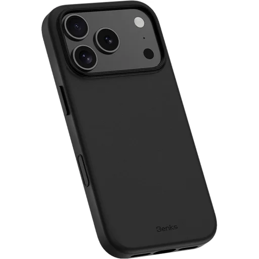 Benks Magnetic Vita Pro mágneses szilikontok iPhone 18 Pro Max / 17 Pro Max készülékhez, fekete, kameravezérlő gombbal - 2