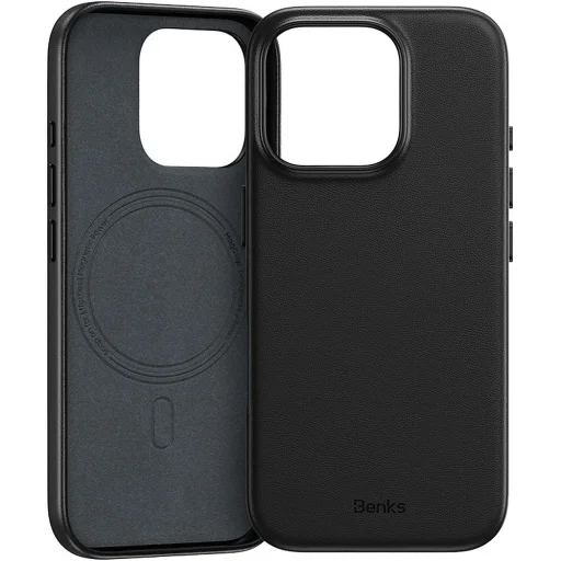 Benks Magnetic Vita Pro mágneses szilikontok iPhone 18 Pro Max / 17 Pro Max készülékhez, fekete, kameravezérlő gombbal - 3