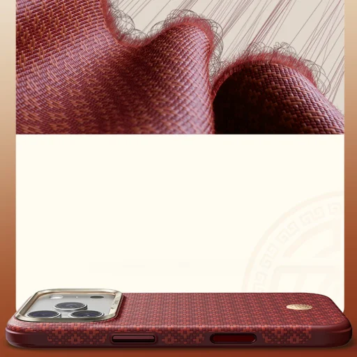  iPhone 18 Pro Max / 17 Pro Max Sawy piros Benks ArmorGrid Edge X9 Air Navigator Kevlar tok - 9