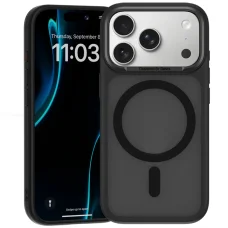  iPhone 18 Pro Max/17 Pro Max fekete Benks Magnetic Mist fémkeretes tok kameravezérlő gombbal