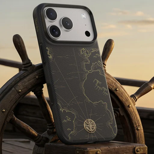 iPhone 18 Pro/17 Pro hlboká matná čierna Benks ArmorEdge X1 Air Navigator kevlárové puzdro - 6