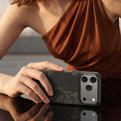 iPhone 18 Pro/17 Pro hlboká matná čierna Benks ArmorEdge X1 Air Navigator kevlárové puzdro - 10