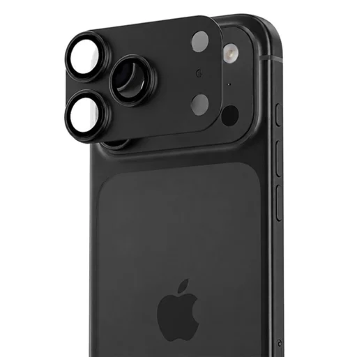 Benks OmniWarrior kovová integrovaná ochrana šošoviek fotoaparátu pre iPhone 18 Pro Max, čierna - 1