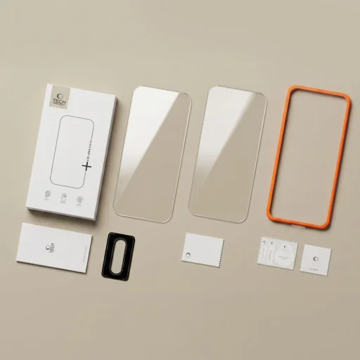  Samsung Galaxy A27 5G átlátszó Tech-Protect Easy Set+ 3 darabos edzett üvegfólia - 11
