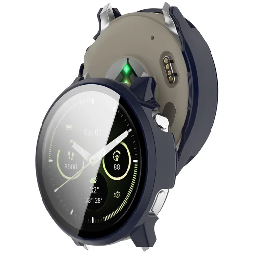 Garmin Venu 4 45 mm oxfordská modrá puzdro Techsuit Defense360 Pro s ochranou displeja - 2