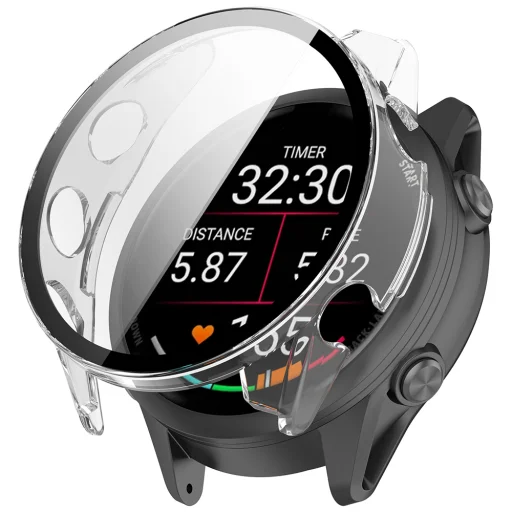Priehľadné puzdro a ochrana displeja Techsuit Defense360 Pro pre Garmin Forerunner 70 / Forerunner 170 - 1