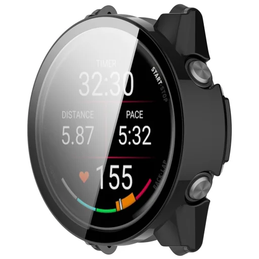 Garmin Forerunner 70 / Forerunner 170 čierne puzdro Techsuit Defense360 Pro s ochranou displeja - 3