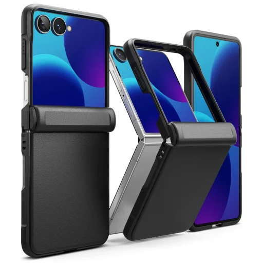 Galaxy Z Flip 8 čierne puzdro Ringke Onyx Flap - 4