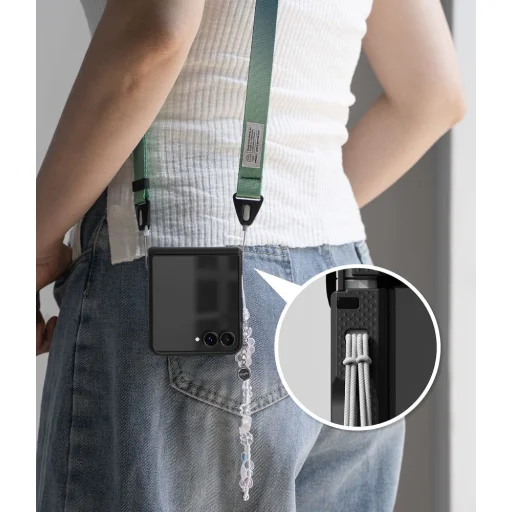 Galaxy Z Flip 8 čierne puzdro Ringke Onyx Flap - 9