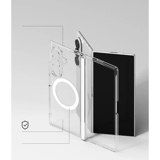 Priehľadné puzdro Ringke Fusion Flap Magnetic MagSafe pre Samsung Galaxy Z Fold 8 Ultra - 8
