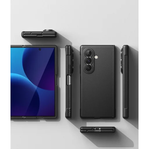 Čierne magnetické MagSafe puzdro Ringke Onyx Flap pre Samsung Galaxy Z Fold 8 Ultra - 4