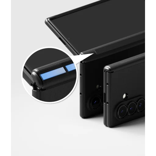 Čierne magnetické MagSafe puzdro Ringke Onyx Flap pre Samsung Galaxy Z Fold 8 Ultra - 5