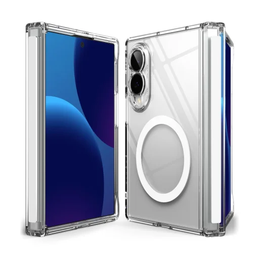 Priehľadné puzdro Ringke Fusion Flap Magnetic MagSafe pre Galaxy Z Fold 8 - 2