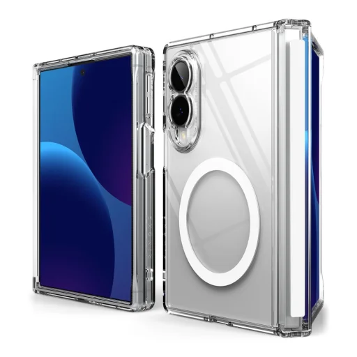 Priehľadné puzdro Ringke Fusion Flap Magnetic MagSafe pre Galaxy Z Fold 8 - 4