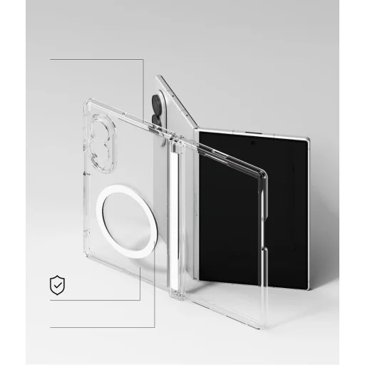 Priehľadné puzdro Ringke Fusion Flap Magnetic MagSafe pre Galaxy Z Fold 8 - 6