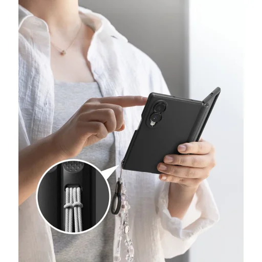 Samsung Galaxy Z Fold 8 čierne Ringke Onyx Flap MagSafe magnetické puzdro - 8